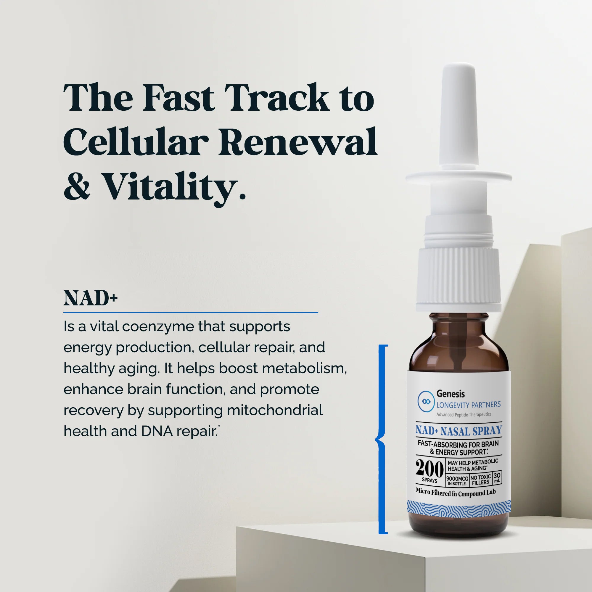 NAD+ Nasal Spray with benefits